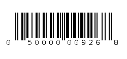 050000009268 Barcode
