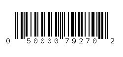 050000792702 Barcode