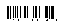 050000801640 Barcode