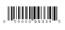 050000993345 Barcode
