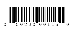 050200001130 Barcode