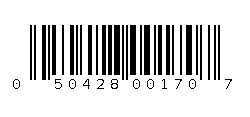 050428001707 Barcode
