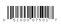 051000075017 Barcode