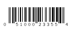 051000233554 Barcode