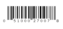 051000270078 Barcode