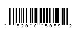 052000050592 Barcode