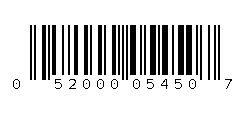 052000054507 Barcode