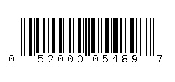 052000054897 Barcode