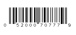 052000707779 Barcode