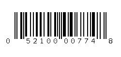 052100007748 Barcode