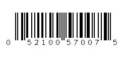 052100570075 Barcode