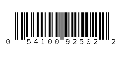054100925022 Barcode