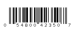 054800423507 Barcode