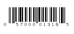 057000013165 Barcode