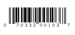 070332001037 Barcode