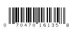 070470161358 Barcode