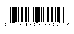 070650000057 Barcode