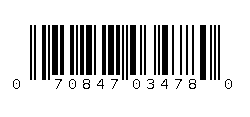 070847034780 Barcode