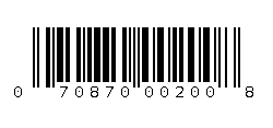 070870002008 Barcode