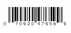 070920476599 Barcode