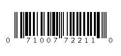 071007722110 Barcode