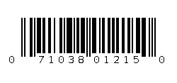 071038012150 Barcode