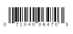 071040064703 Barcode