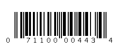 071100004434 Barcode