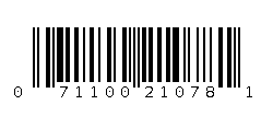 071100210781 Barcode