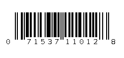 071537110128 Barcode