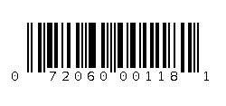 072060001181 Barcode