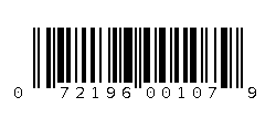 072196001079 Barcode