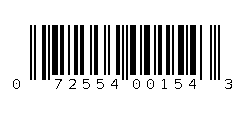072554001543 Barcode