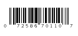 072586701107 Barcode