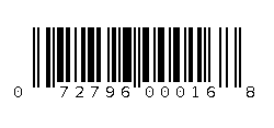 072796000168 Barcode