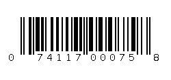 074117000758 Barcode