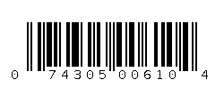074305006104 Barcode