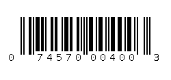 074570004003 Barcode