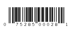 075285000281 Barcode