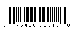 075486091118 Barcode