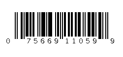 075669110599 Barcode