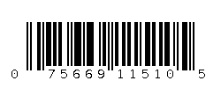 075669115105 Barcode