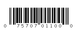 075707011000 Barcode