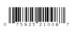 075925210087 Barcode