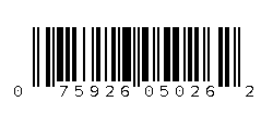 075926050262 Barcode