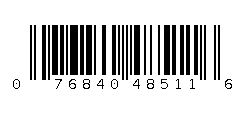 076840485116 Barcode