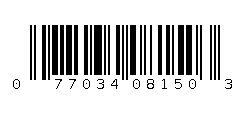 077034081503 Barcode
