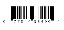 077544364004 Barcode