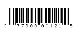 077900001215 Barcode