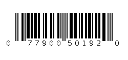 077900501920 Barcode